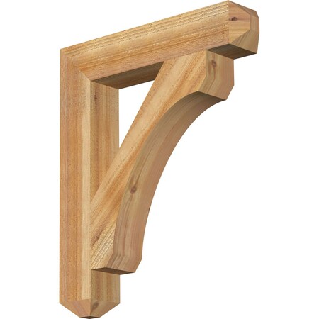 Ekena Millwork Legacy Craftsman Rough Sawn Bracket, Western Red Cedar, 4"W x 22"D x 26"H BKT04X22X26LEC04RWR